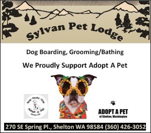 Sylvan Pet Lodge Dog Boarding Shelton WA supports Adopt A Pet