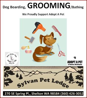 Sylvan Pet Lodge Dog Boarding Shelton WA supports Adopt A Pet